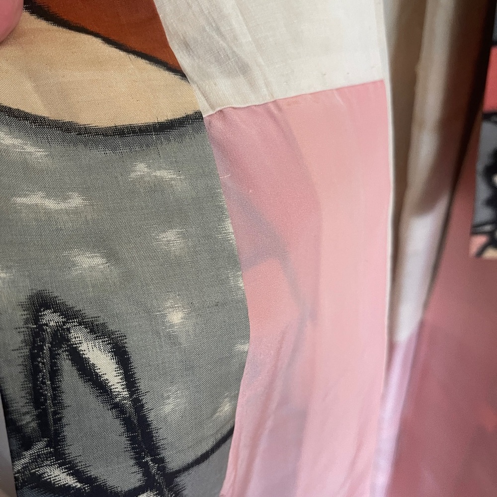 Colorful Abstract Pattern Kimono Robe - Picture 3 of 5